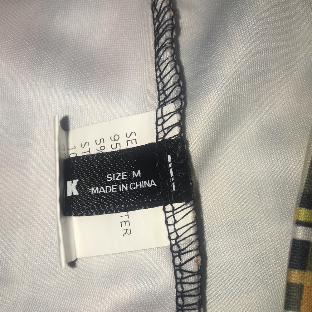 Blush Mark bicolor yellow and orange plaid straps pants size medium - Picture 4 of 13